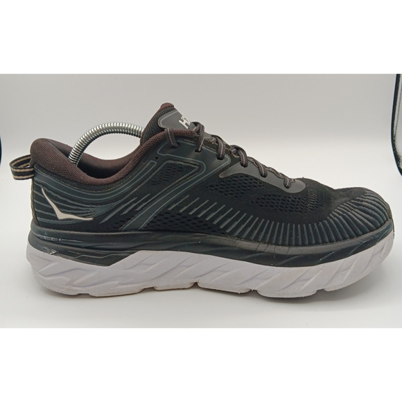 Hoka One One Bondi 7 Sneakers Men 11.5 Black Athletic Running Shoes Logo 1110518 - Picture 5 of 14